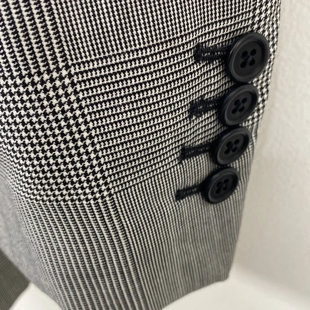 J. Peterman Wool Blazer gingham Men's 46 - Picture 5 of 12